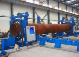 Inside and outside welding seam bead grinding machine for pipe end